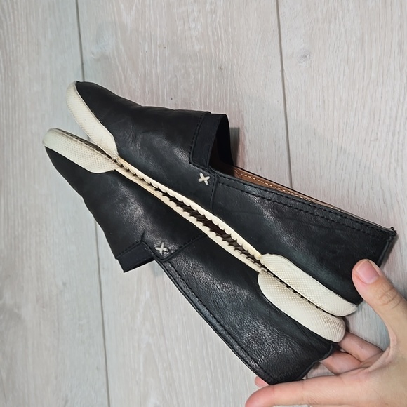 Frye Womem Melanie Black Leather Slip-On Shoes Flats Sz 7.5M - Picture 8 of 12